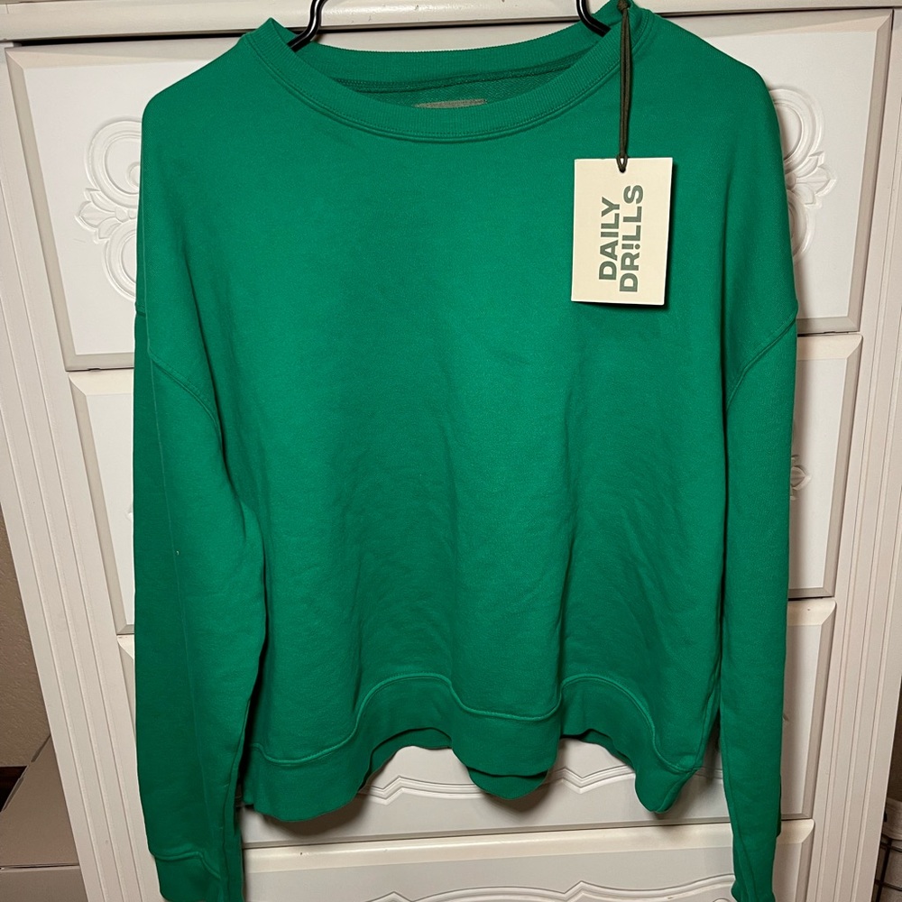 Daily Drills Kelly Green Classic Crewneck